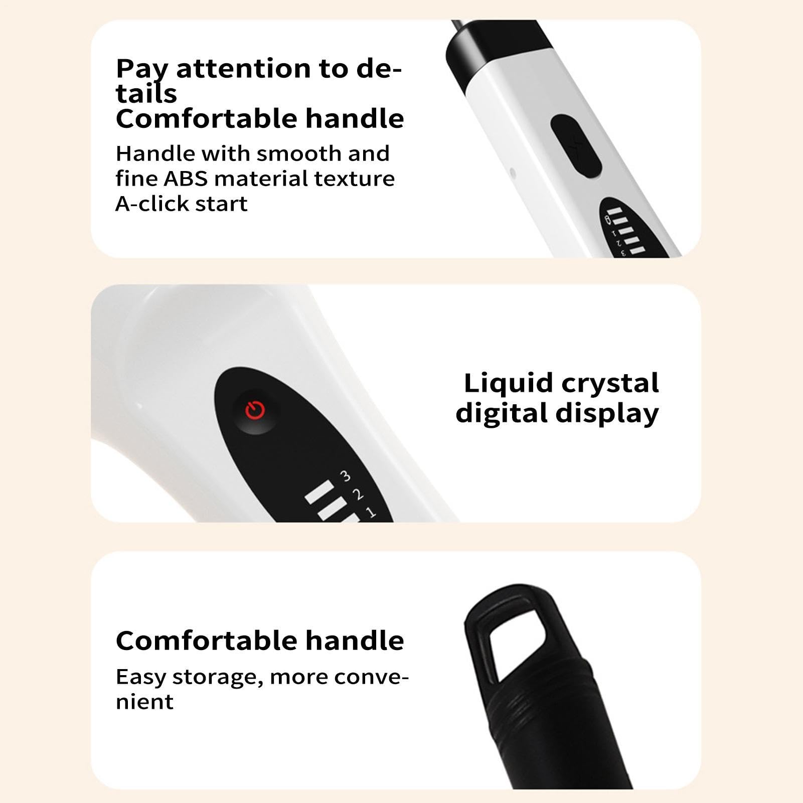 Spazzola Elettrica da Bagno 9 Testine Sostituibili Ricaricabile USB
