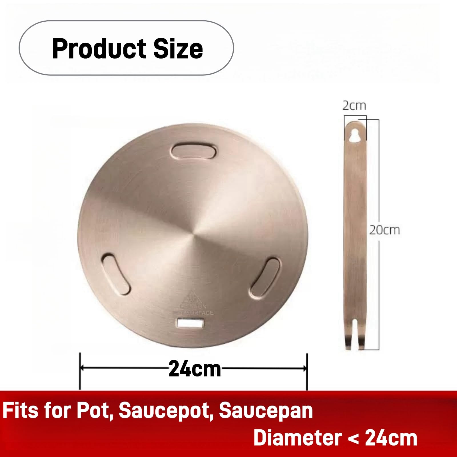 FOGARI Induktionsadapter 20 Cm - Praktischer Helfer Für Alle Induktionsherde