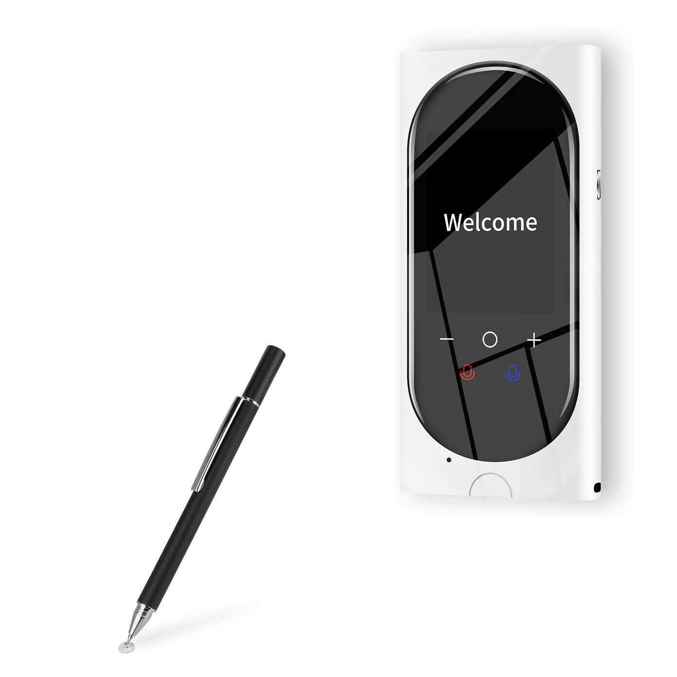 BoxWave Buoth Translator Stylus Pen, [FineTouch Capacitive Stylus] Super Precise Stylus Pen for Buoth Translator - Jet Black