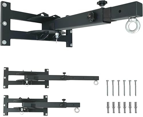 Soporte de pared para saco de boxeo, diseño que ahorra espacio, minimiza el ruido y la vibración, construcción resistente para boxeo, muay thai y