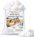 Polyfill Stuffing Fiber Fill 56oz/3.5lbs, Safe Pillow Stuffing for Couch, Stuffed Animals, Cushion, Crochet Toys, Cloud Decor, Crafts, White & Clean Polyester Filling, Oeko-TEX Certified