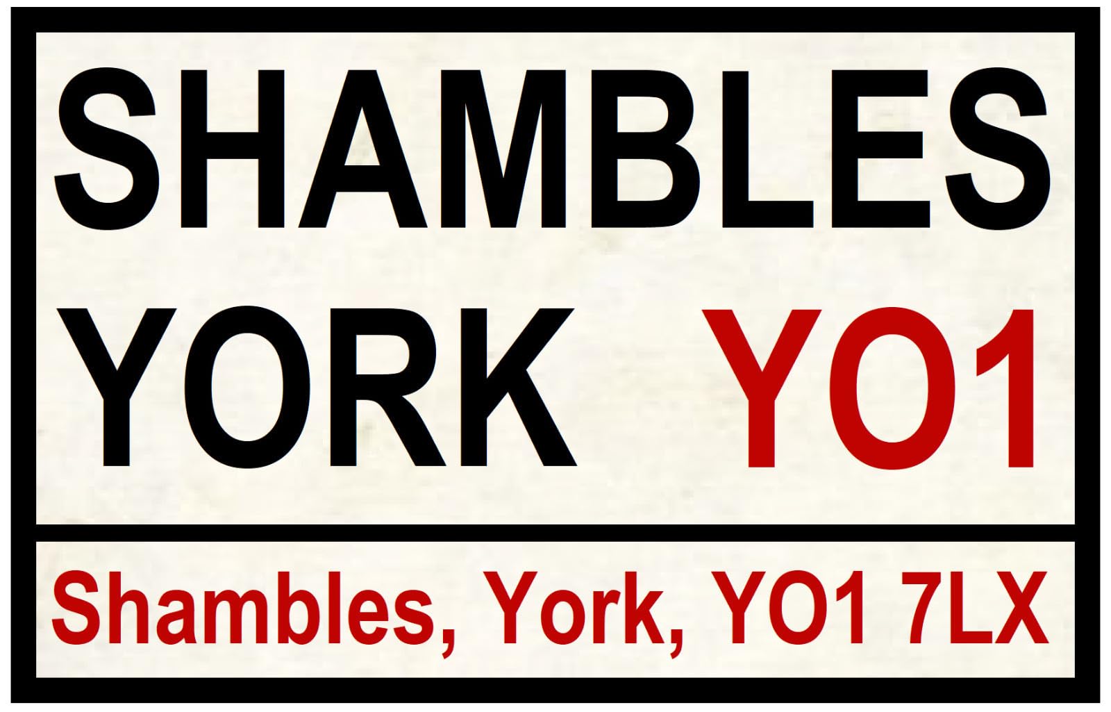 Ingzzaac Metalpostera138376 Street Road Signs Shambles York Decoration Props Plaque 8X12 Inch