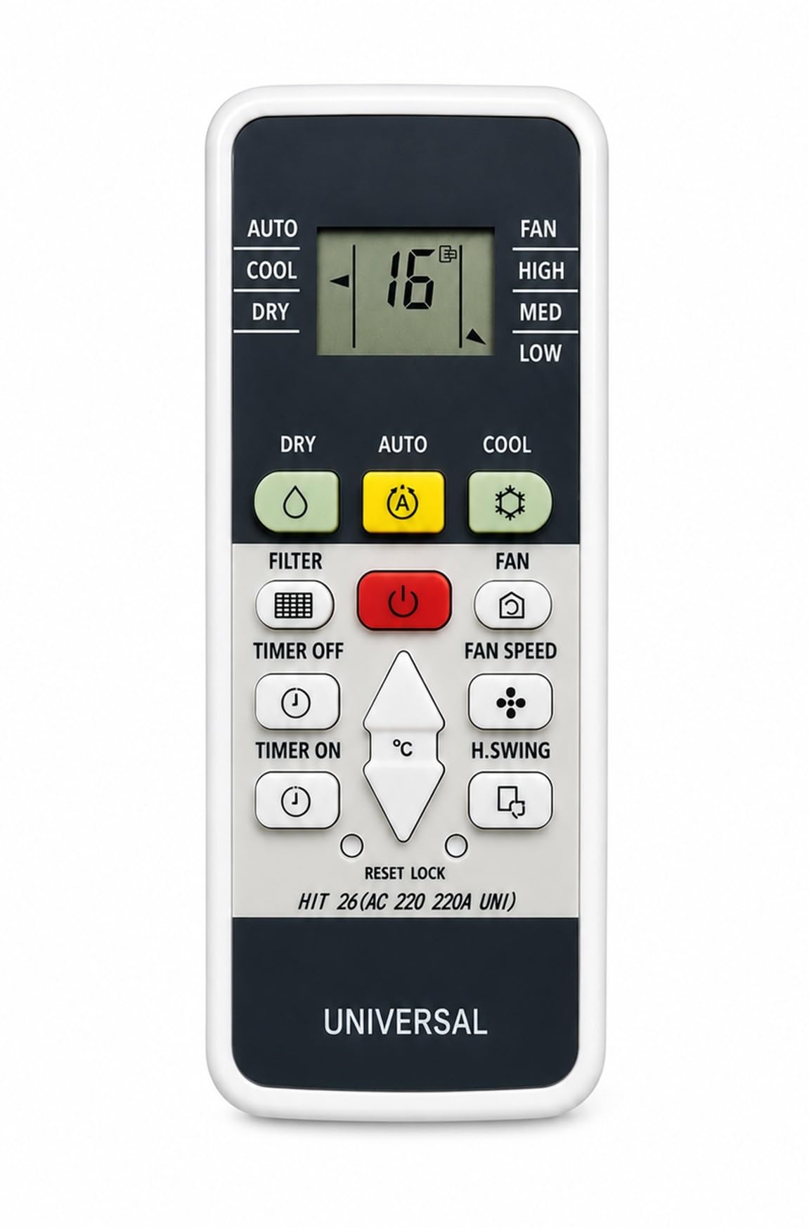 5 Years Warranty Remote Compatible for HITACHI Inverter AC Remote with Backlight (Suitable for Hitachi Ac Remote) Model RSQG318HEEA, Please Match Your Old Remote Exact BE Same-image-0