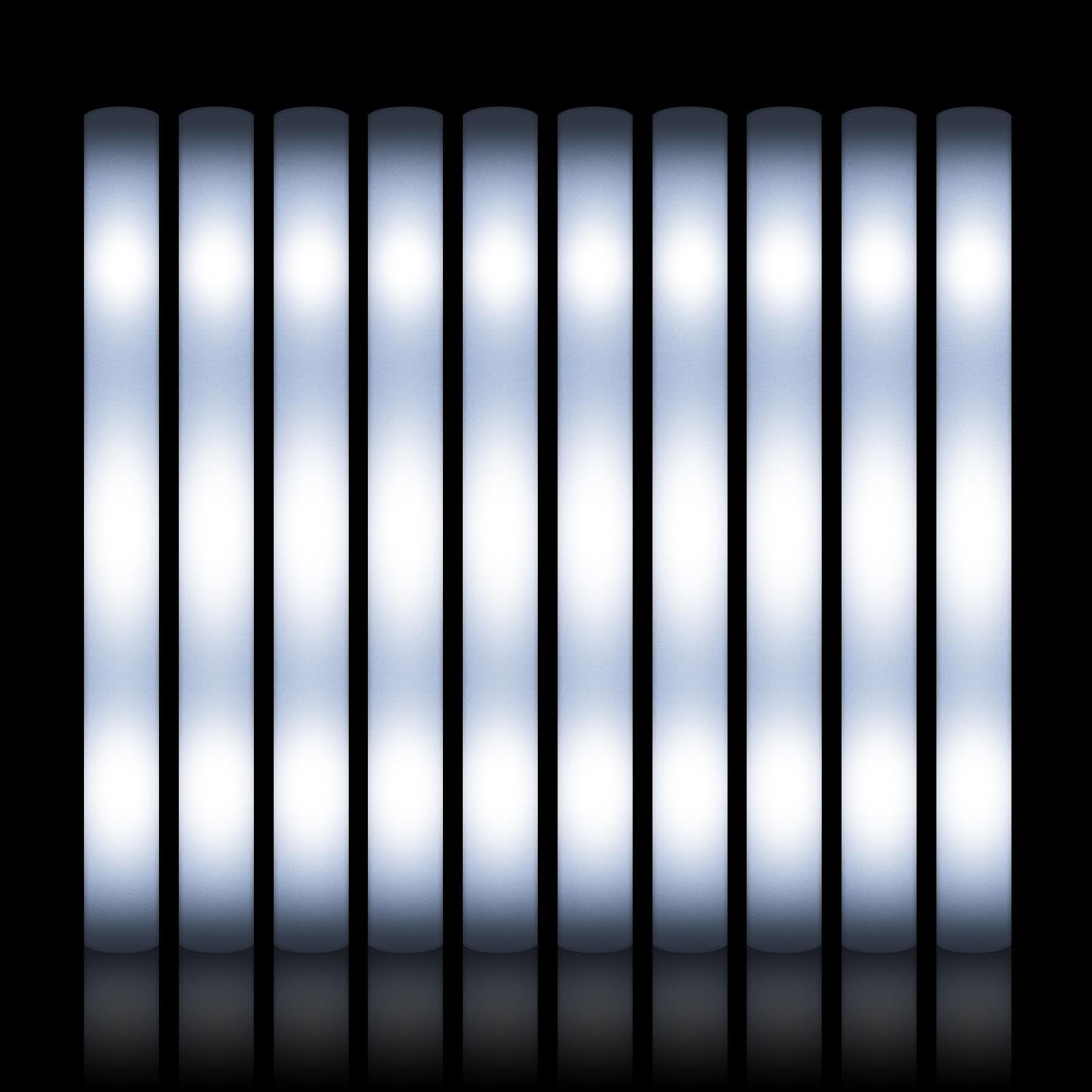 Generic 30 Pezzi Glow Rod Bastone Luminoso LED Schiuma per Feste Bambini Asta Spugna Luminosa Lunga Durata Gadget Divertente Animazione Adatto per Matrimoni E, 20 pezzi