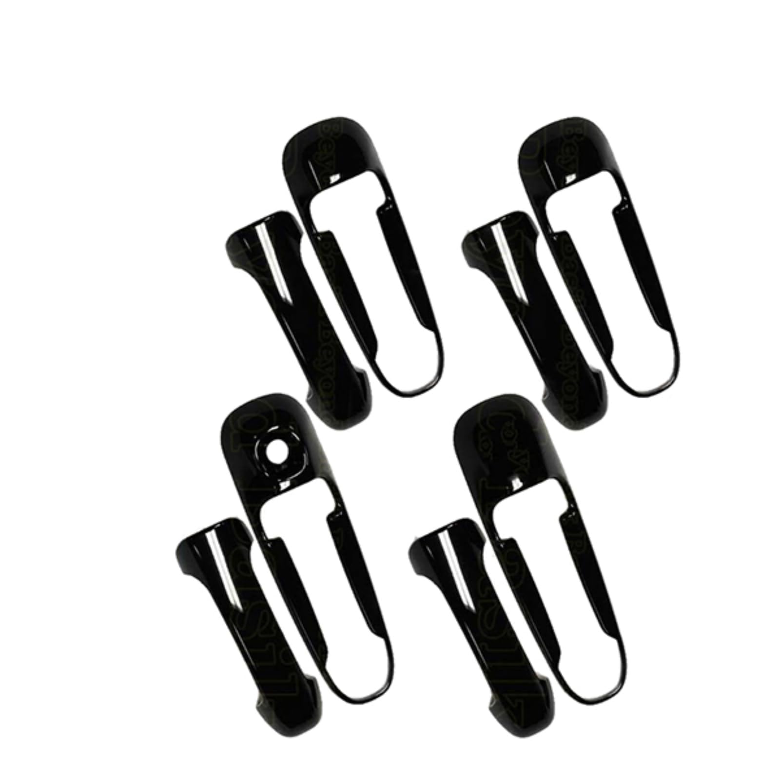 Accessoires voiture pour Dodge Ram 1500 2002-2008 autocollants poignée noirs