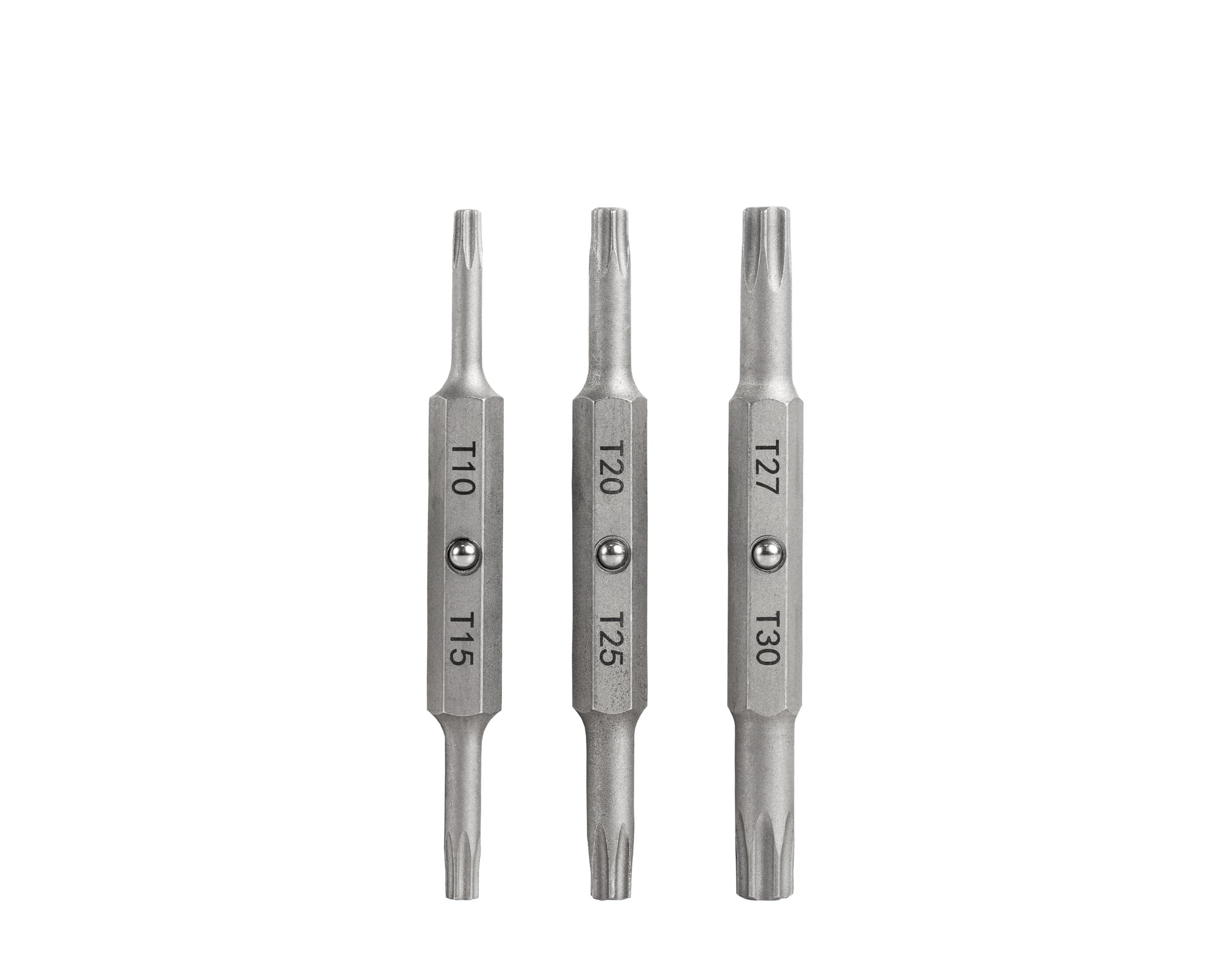 Jonard Tools RSDS-TRB Replacement Torx Bits for RSDS-151 Ratcheting Security Screwdriver - Double-Ended, Includes 10-15, 20-25, 27-30 Torx Pin Bits