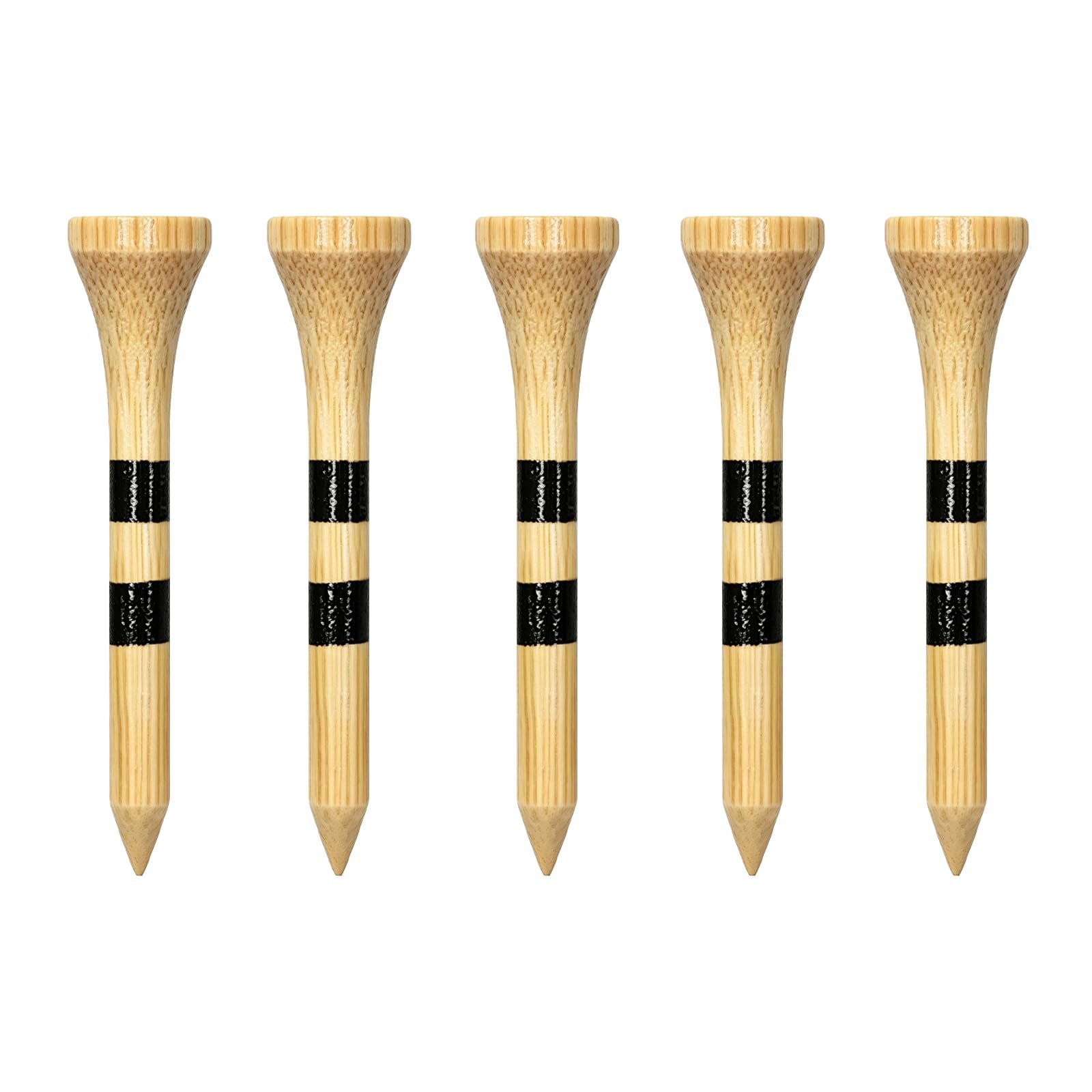 Zivisk Bamboo Golf Tees 54mm 100 Count, 2-1/8 inch Small Wooden Golf Tees - Natural Color โ image 1