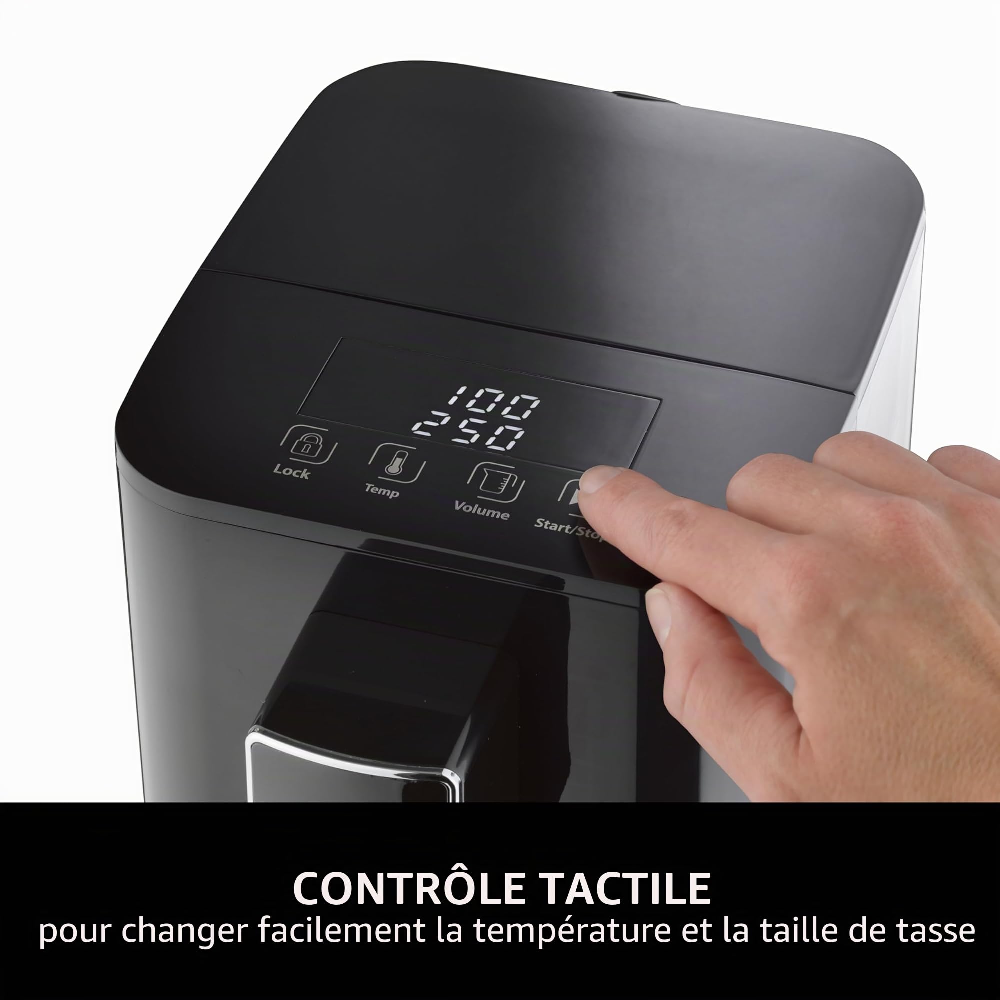 CASO HW 550 -Turbo Distributeur d'eau chaude, préparation de thé, café soluble, aliments pour bébés, réservoir d'eau capacité 2,9 l, de 40 à 100 °C par paliers de 10 °C
