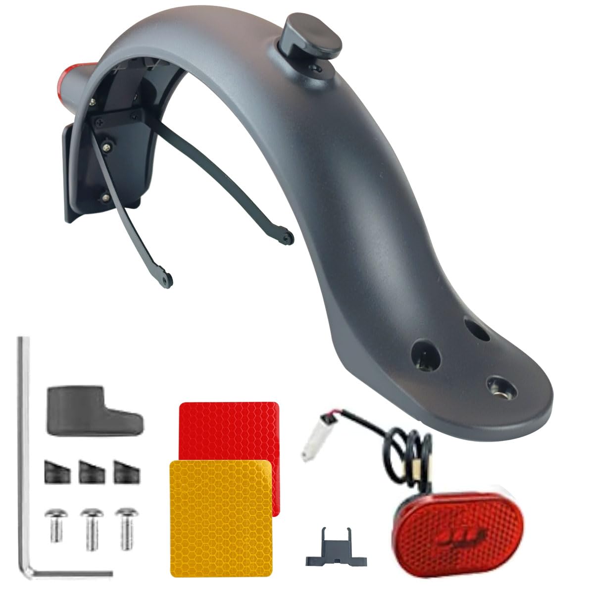 Baisirui Rear Mudguard Compatible With E Scooter Xiaomi M365 1s