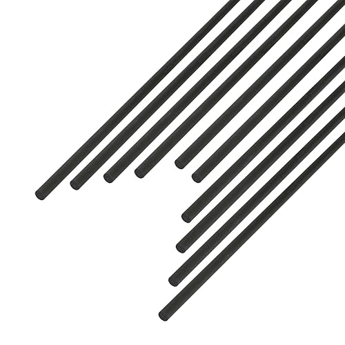 Miniatura 10 de 4 varillas de fibra de carbono de 0.069 pulgadas de diámetro, barra esmerilada sólida de 0.059 in de longitud, utilizada para cometa, aviones de