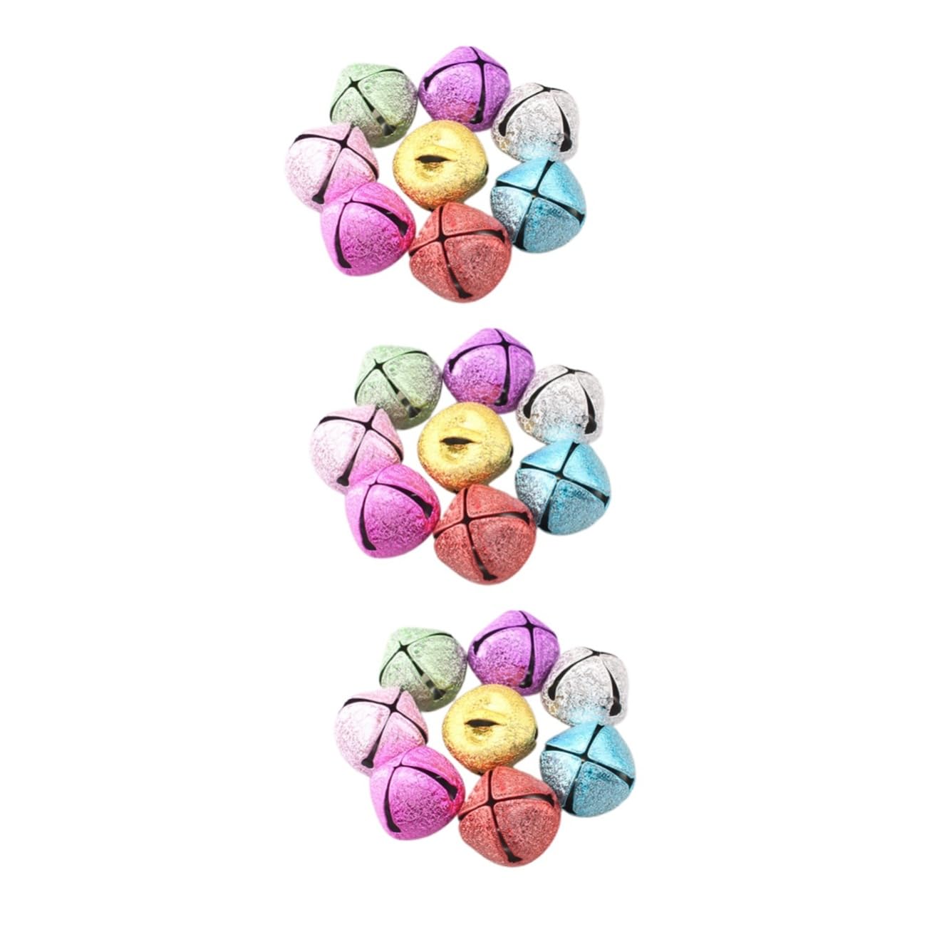 SHINEOFI 72pezzi Campane Colorate Campane Cross Decorative per Feste Accessori per Matrimonio e Natale Come Ornamenti Appesi e Decorazioni per Centrotavola