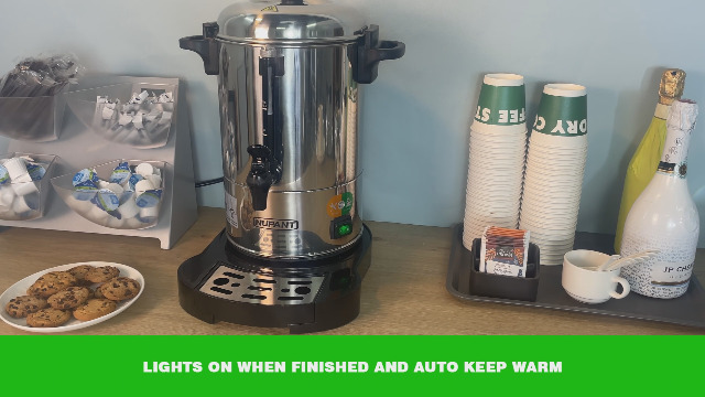 Amazon.com | NUPANT Commercial Coffee Urn 30 Cup/4.5L Coffee Dispenser with  Upgraded Percolator, 304 Stainless Steel Hot Water Urn Beverage Dispenser  with Warm Mode,Drip Tray,Large Coffee Maker for Party Catering: Coffee Urns