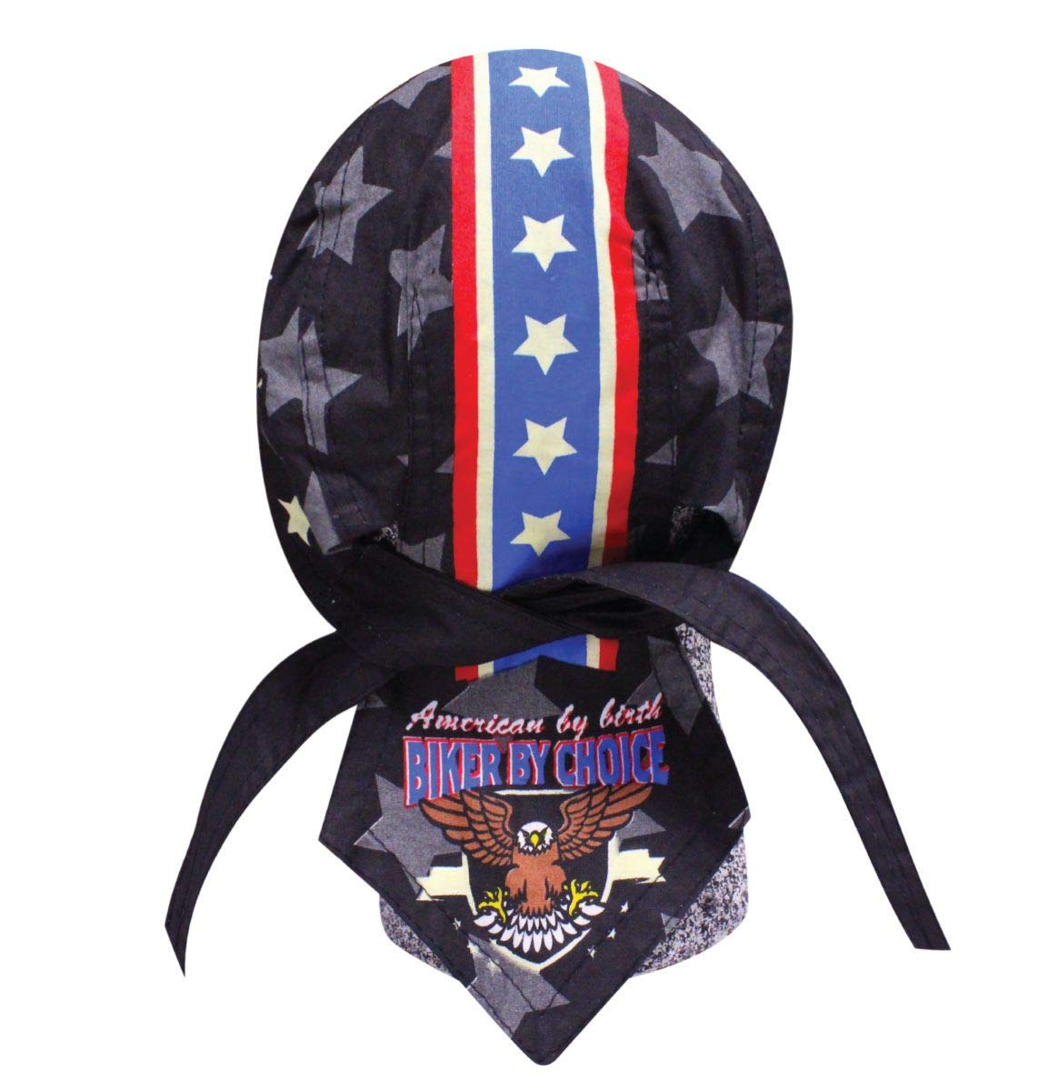 EvelKnievel Doo Rag Patriotic Stars Skull Cap Bandana Robbie Motorcycle Helmet Liner