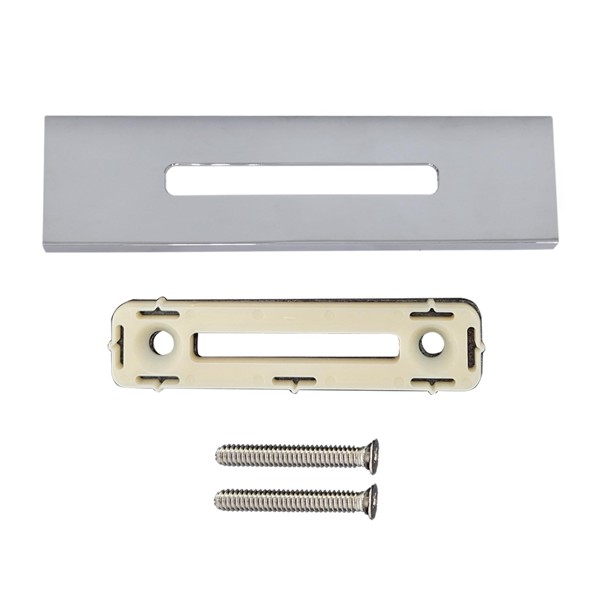 Westbrass A493244LD-26 48,3 cm SCH. 40 PVC-Badeab- und Überlauf-Montage mit Spitzen-Ablaufstopfen und linearer Überlaufblende, verlängertes Wannenablauf-Set, poliertes Chrom