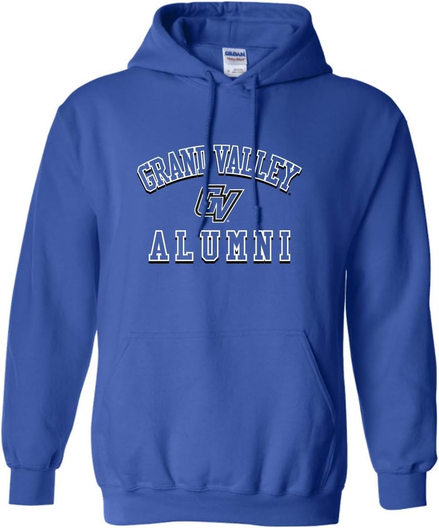 CreateMyTee | Grand Valley State University Alumni Two Color Hooded Sweatshirt |