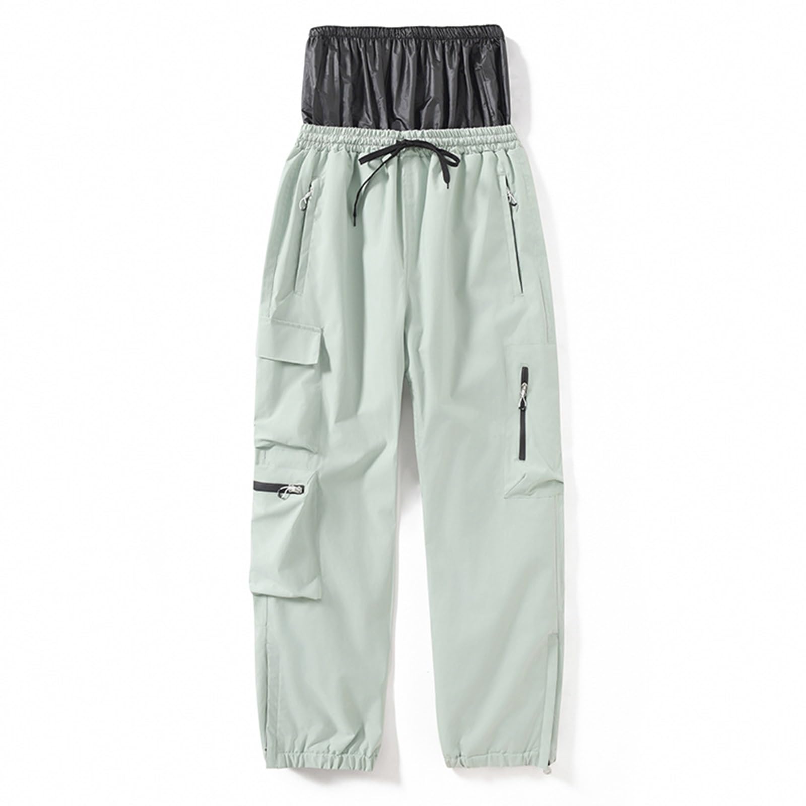 ALMASI Pantaloni da Snowboard Larghi da Uomo da Donna Pantaloni da Neve da Sci Sport Super Larghi Isolamento Esterno Impermeabile(Apple Green,Small)