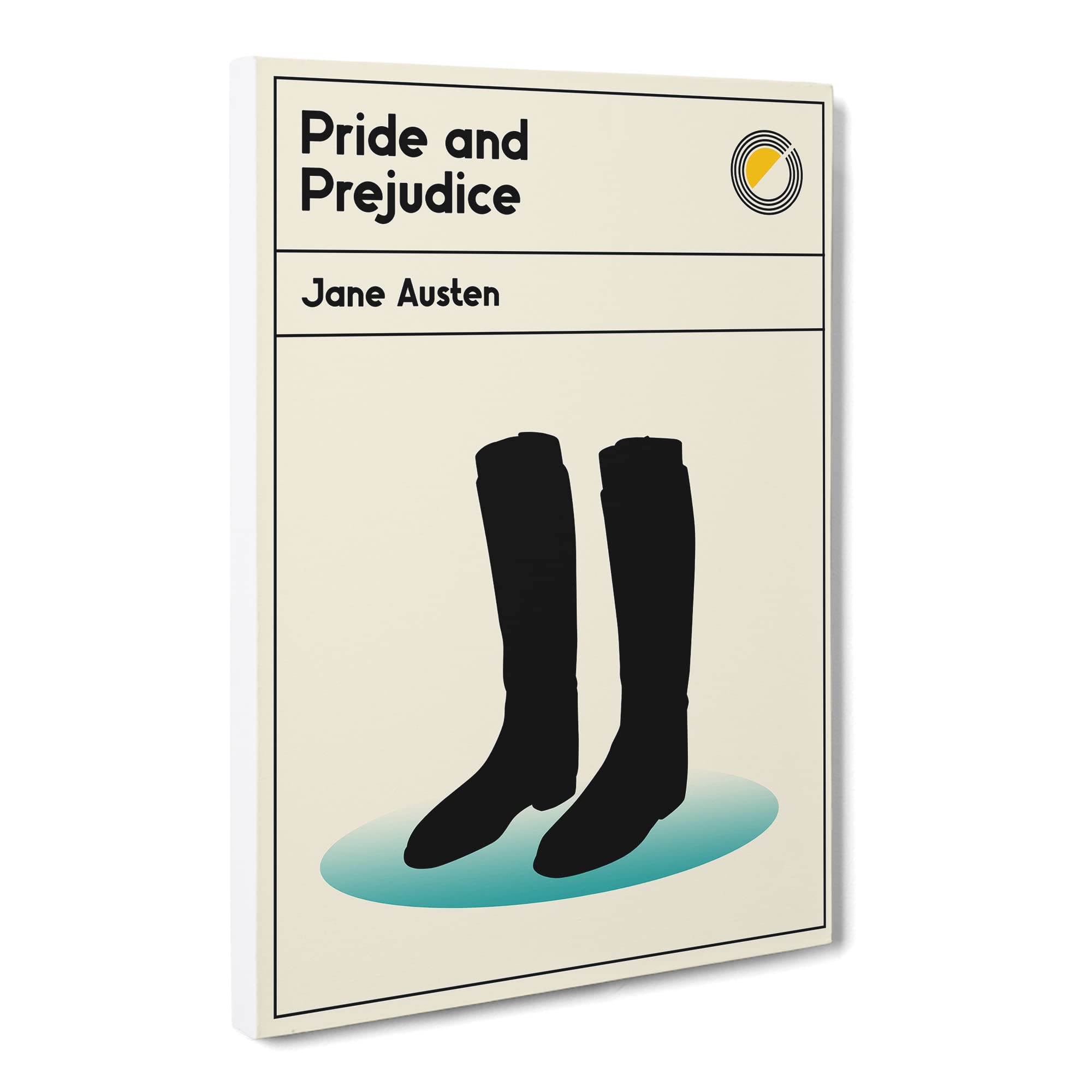 Book Cover Pride And Prejudice Jane Austen Canvas Print, Mixed, 25L x 50W cm