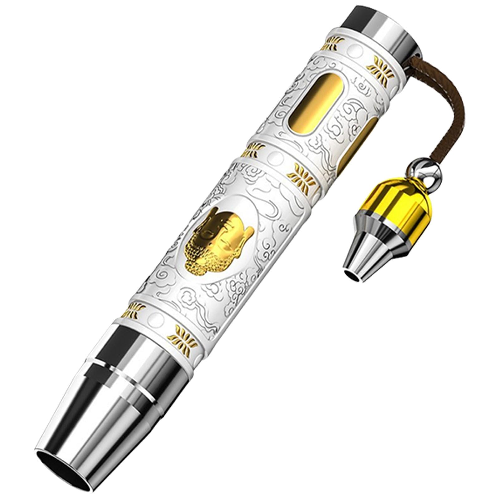 Alksubbm Sturdy Alloy LED Flashlight Multi Purpose Torch for Gemstones Lighting with Alloy Body Adjustable Beams Light