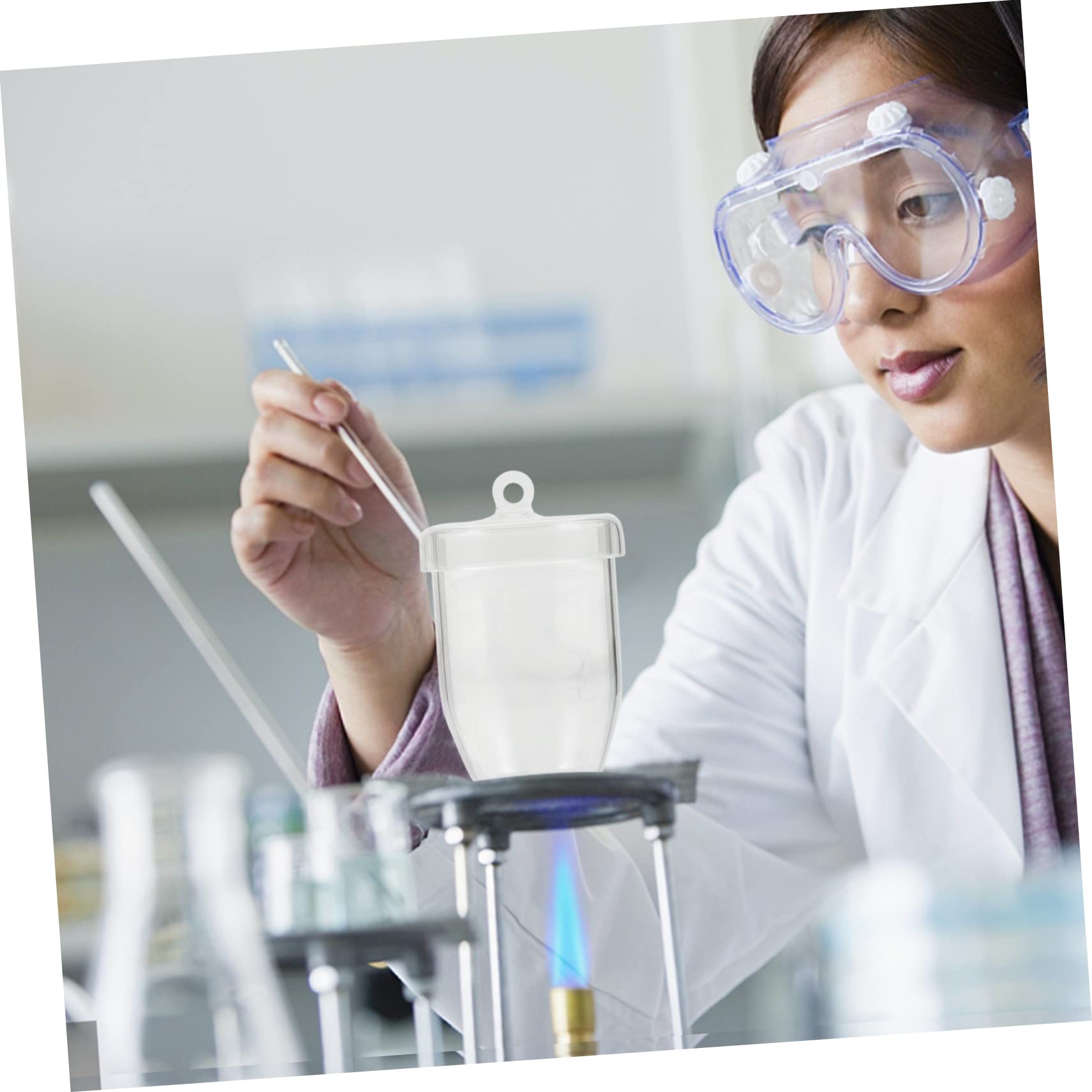 NAMOARLY Mini Crucible Quartz Crucible Lid Melting Cup for Metal Lab Tube Quartz 1800? High Temp Resistance