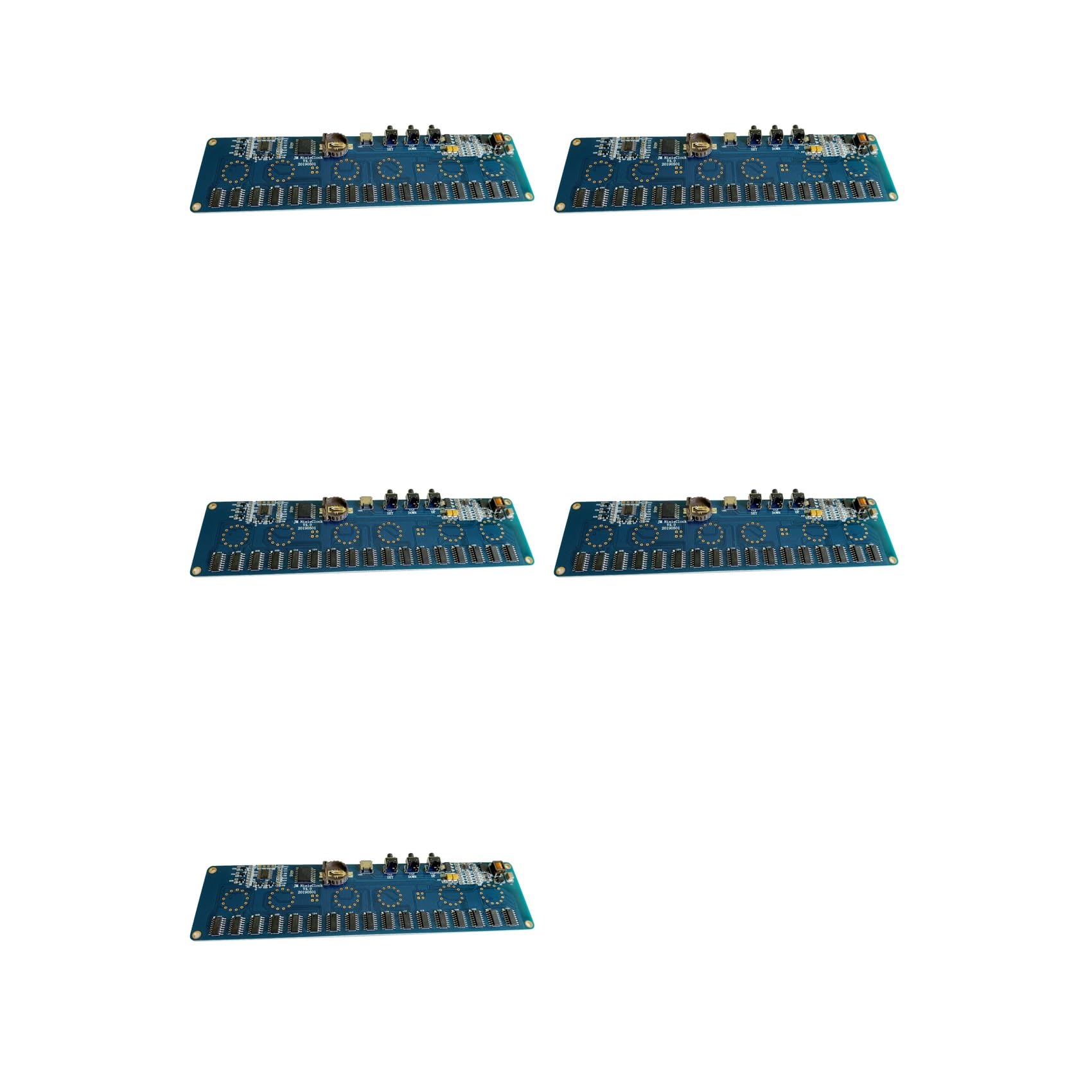 Ctrlzs Light 5X Diy In14 In4 Nixie Tube Clock Digital Led Clock Gift Circuit Board Kit, Pcba