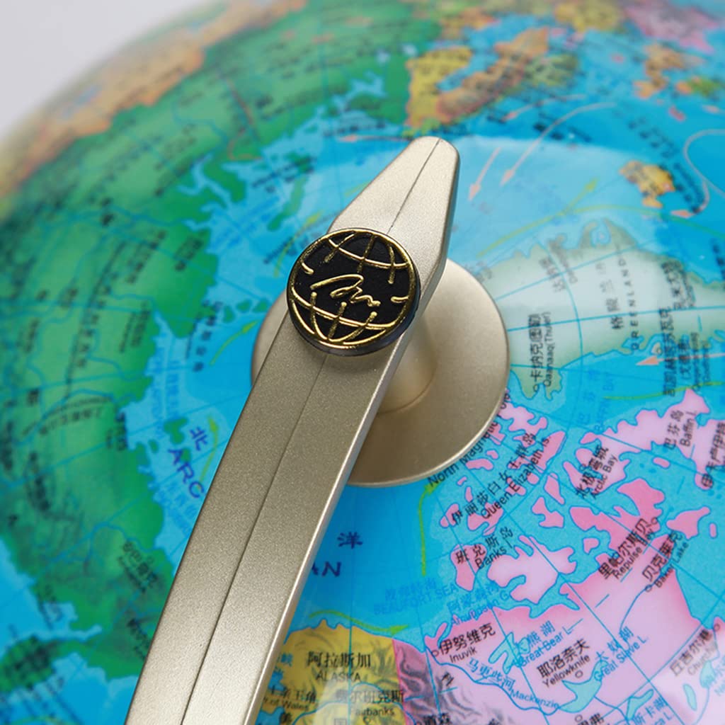 Le Globe Le Plus Pratique 20 cm/7.87 "avec lumières Globes du Monde enseignement Standard Globes géographiques Chinois et Anglais pour Les étudiants et Les Enfants Cadeaux de Puzzle Inspirants
