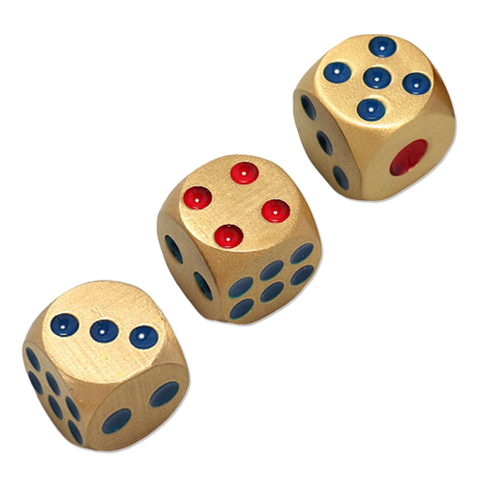 Amazon | LKCCTK 真鍮製サイコロ ダイス 6面 3個セット チンチロ