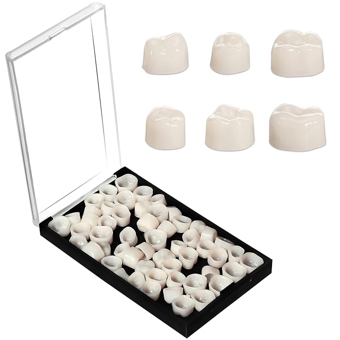 Buy Nuanchu 50 Pieces Temporary Teeth Crown Temporary Tooth Repair Kit