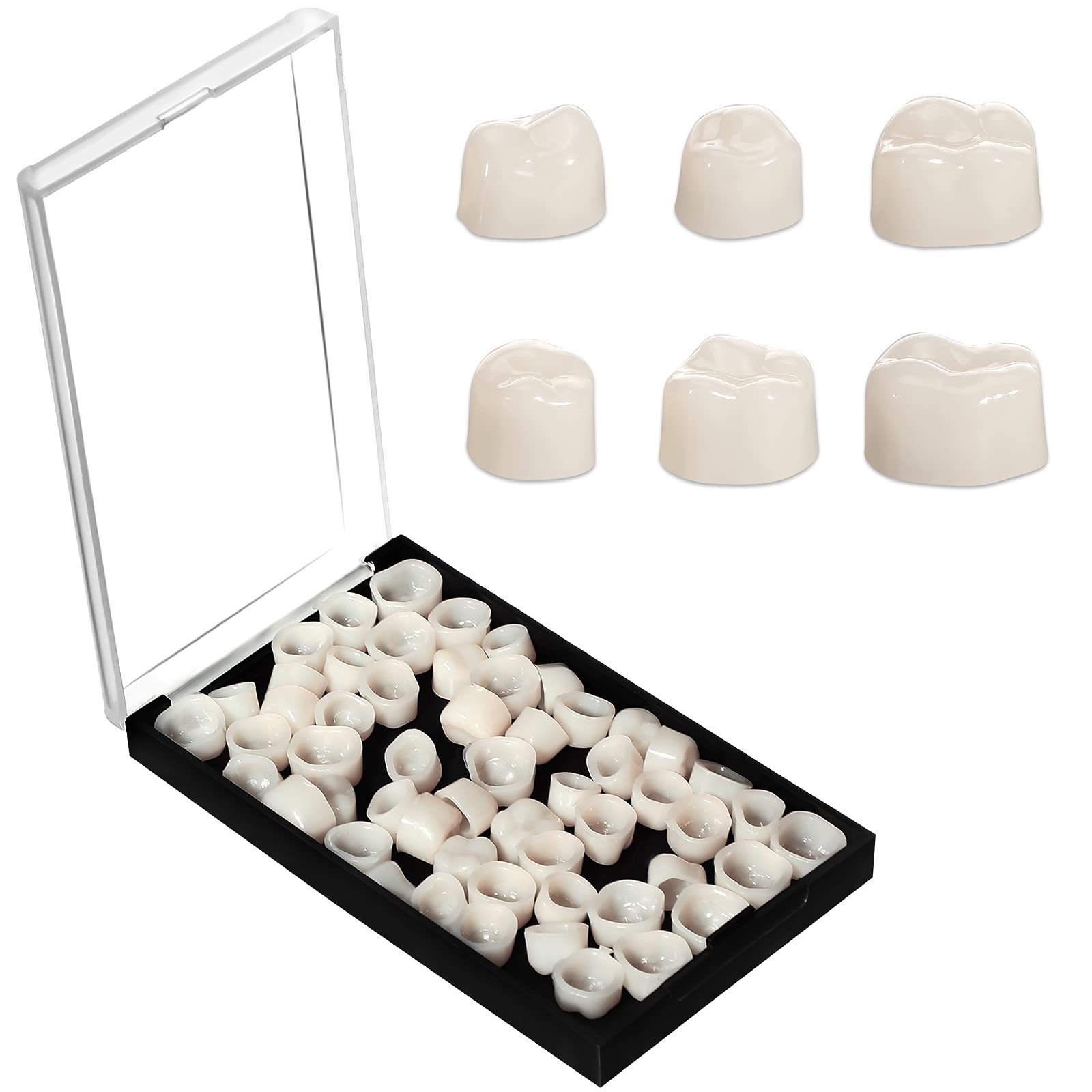 Buy Nuanchu 50 Pieces Temporary Teeth Crown Temporary Tooth Repair Kit