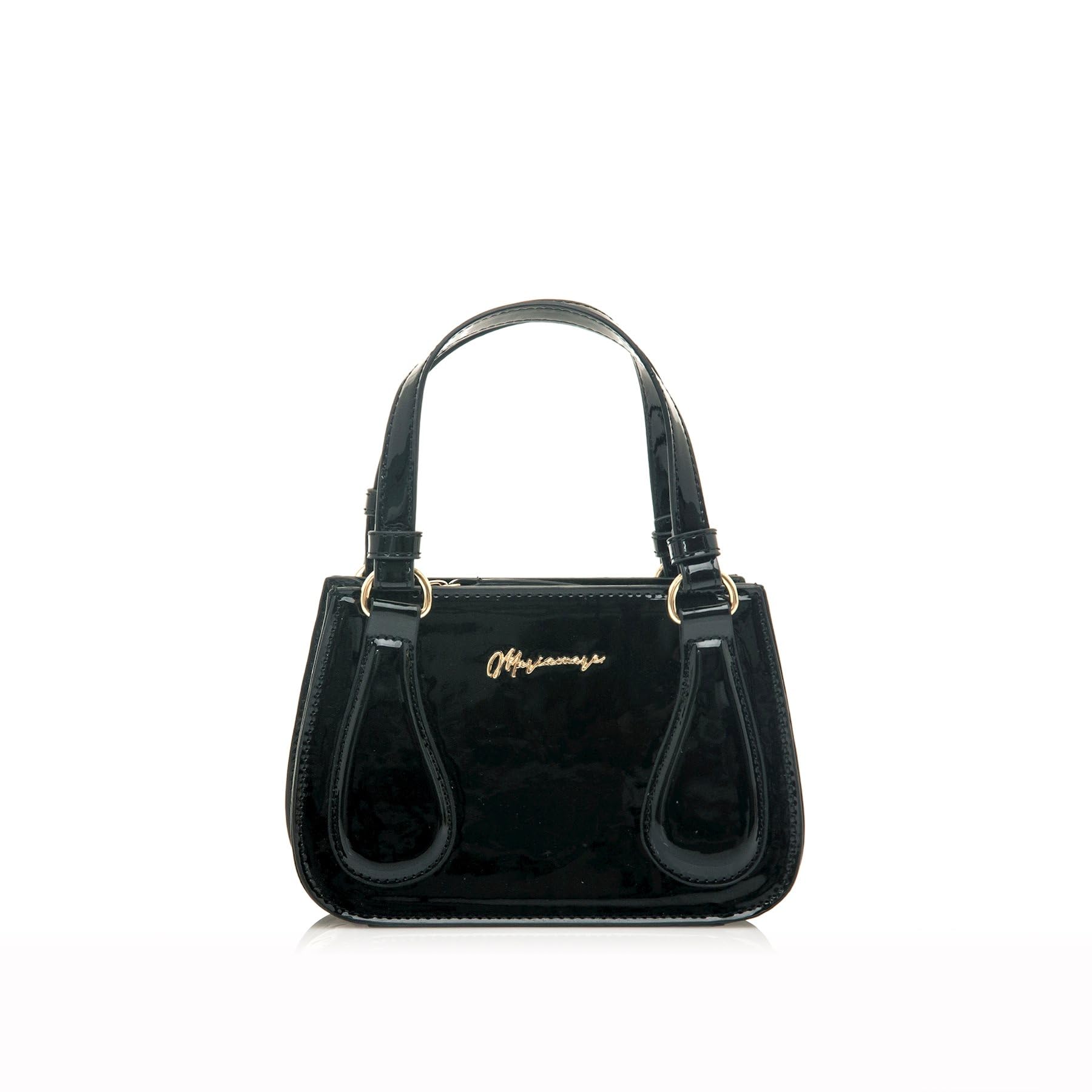 MARIAMARE Women's Handy Bag, Black/White, pequeño
