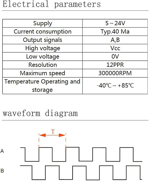 YC2010-22 Incremental magnetic encoder for DC motor 12PPR