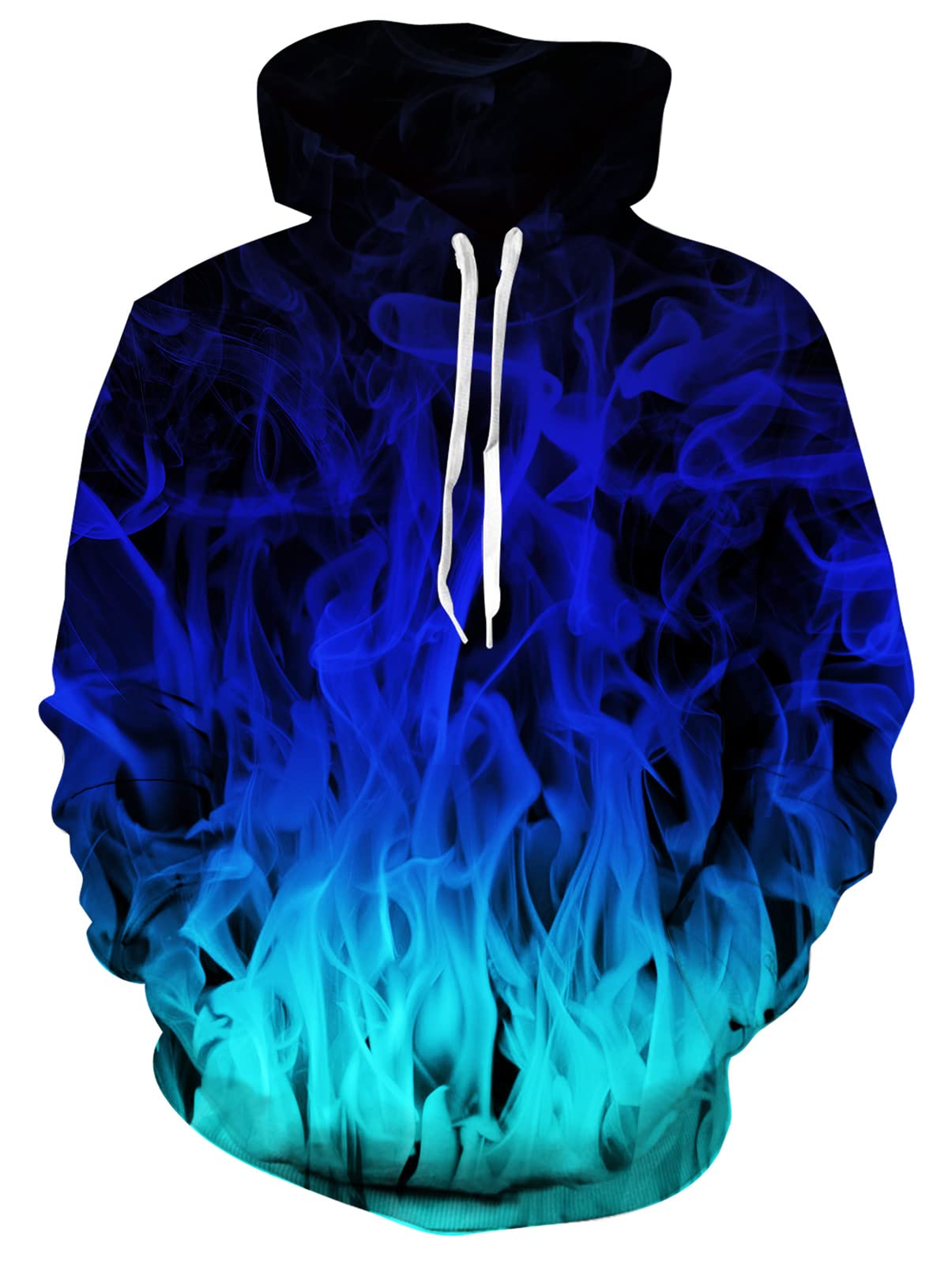 Photo 1 of  Graphic Hoodies Blue Smoke Medium