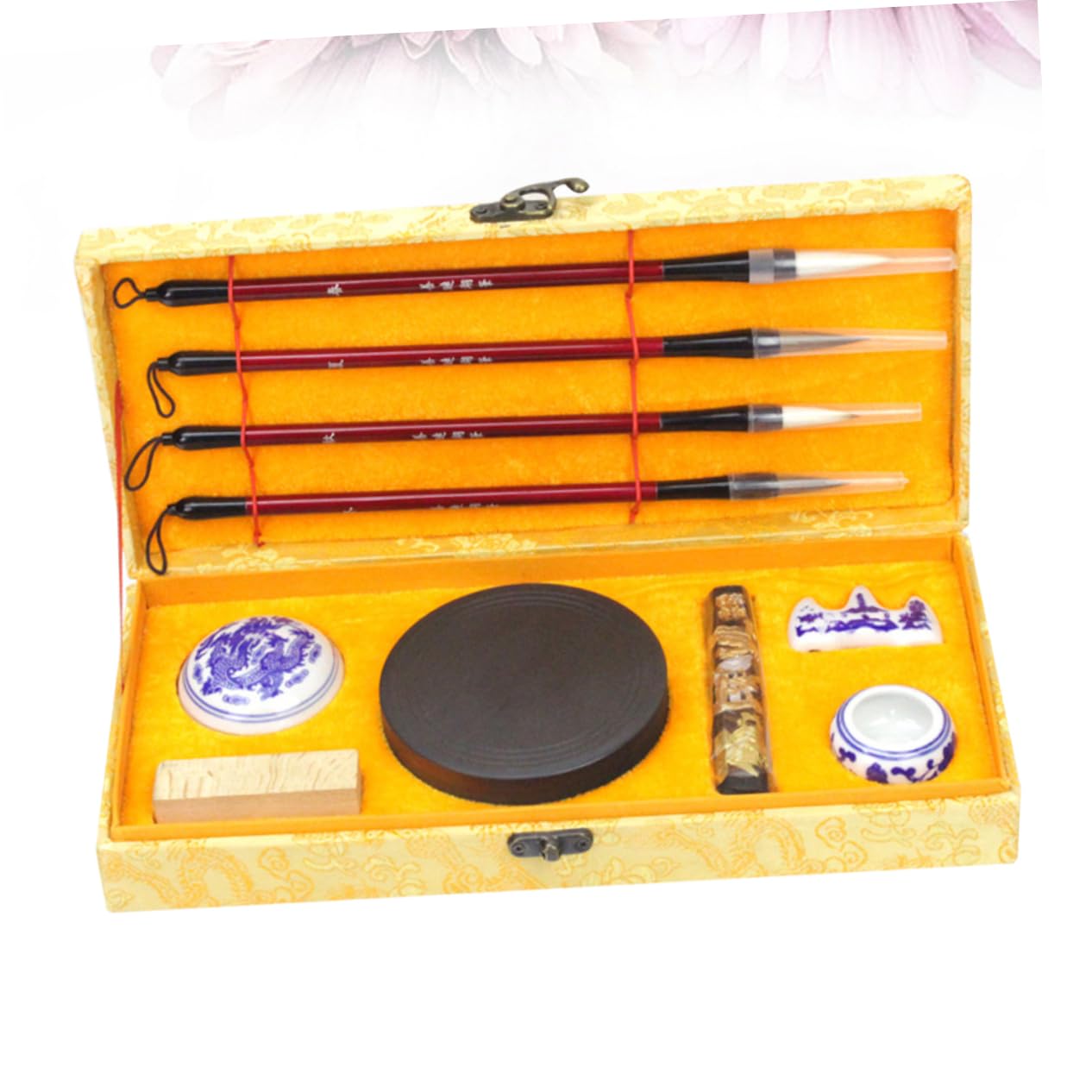 TEHAUX Set Di Pennelli Per Calligrafia Per Principianti Strumenti Di Scrittura Cinese Carta Per Inchiostro Kit Tradizionale Dei Tesori