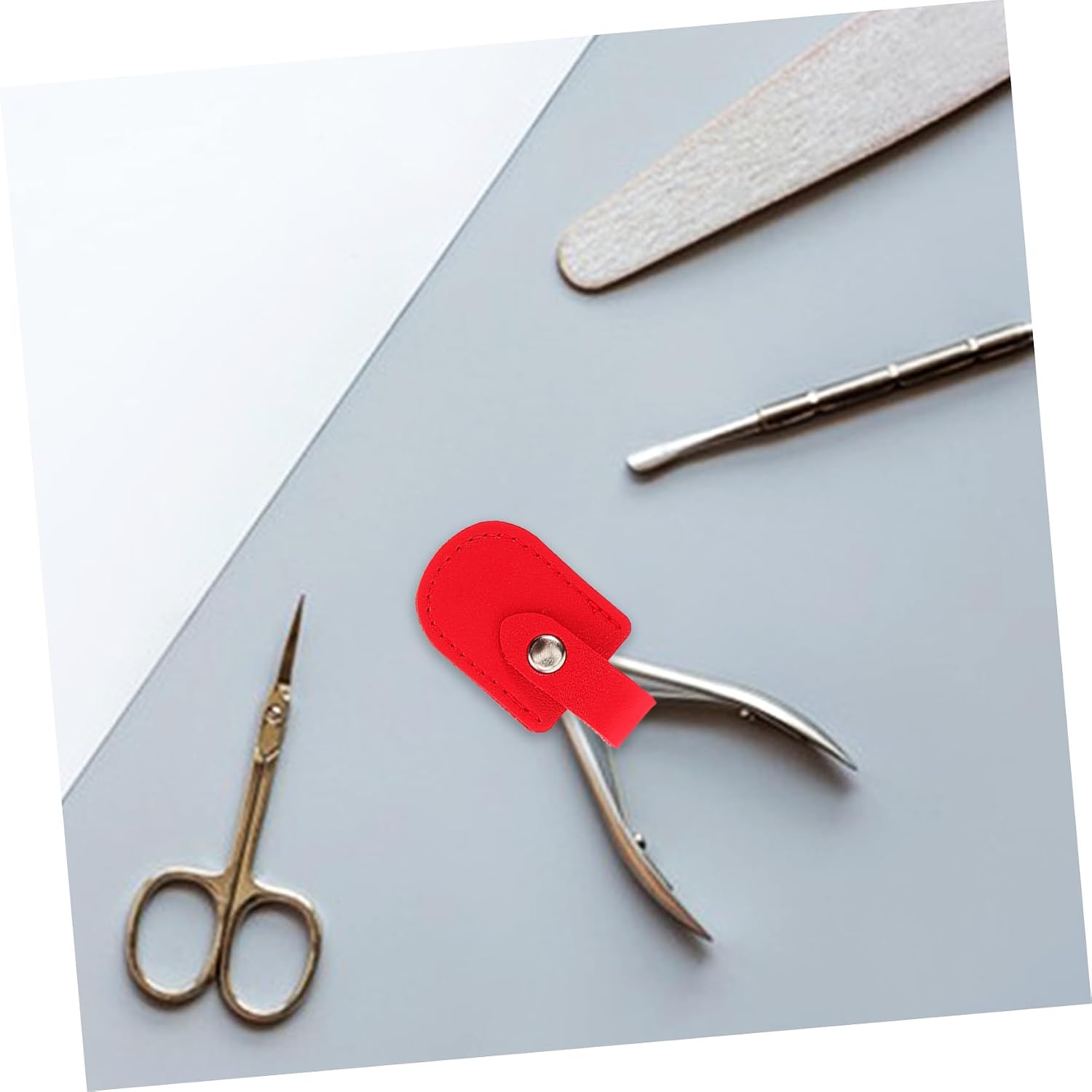8pcs Nail Scissor Storage Holder for Nail Clippers Cuticle Tweezers Compact Easy to Carry Non- Design Suitable for Home Travel Use