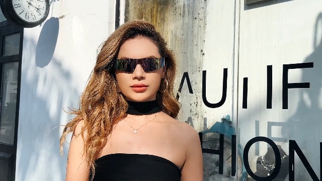 Amazon.com: FEISEDY Rimless Sunglasses Y2K Futuristic Wrap Around