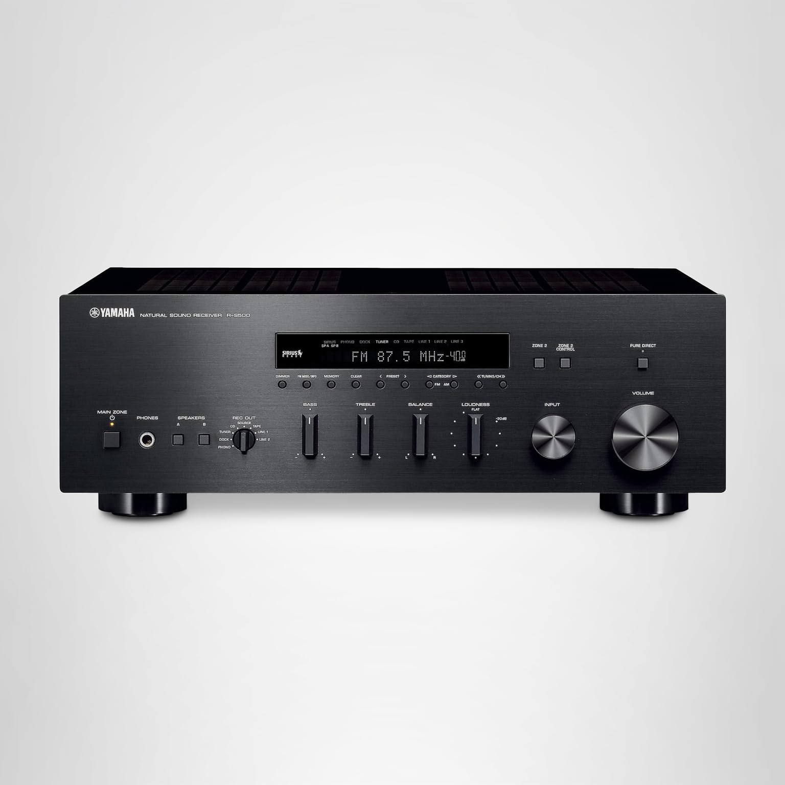 Amazon.com: Yamaha R-S500BL Natural Sound Stereo Receiver (Black