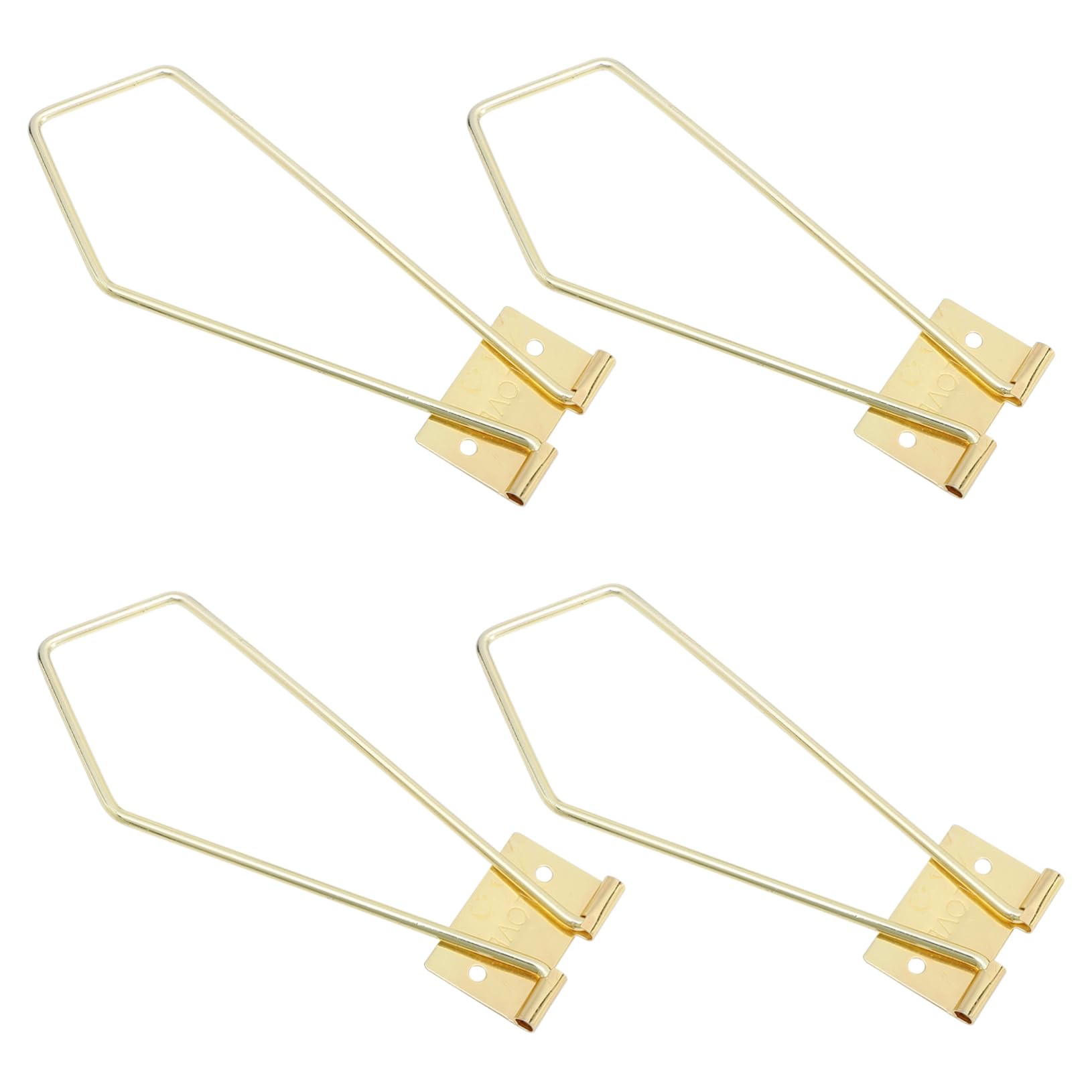 HOMSFOU 4pcs Imitation Gold Frame Bracket Photo Frame Back Stand for Lightweight Easy to Install for Home Office Use