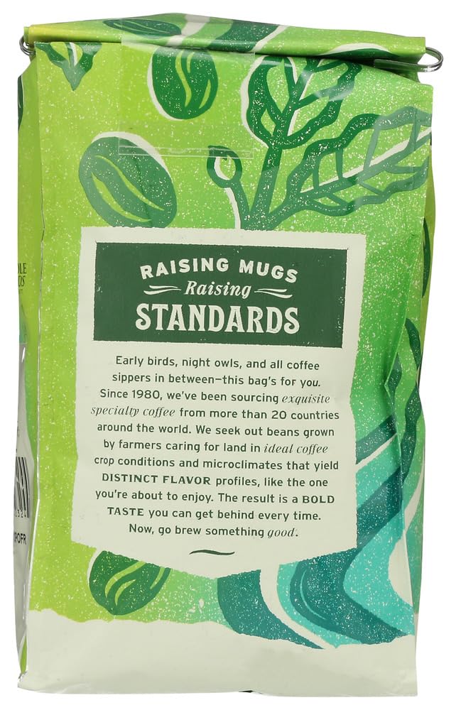 WHOLE FOODS MARKET Organic Whole Bean Decaf French Roast Coffee, 12 OZ (Pack of 2)