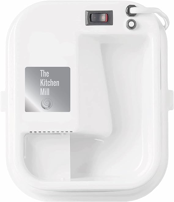 Kitchen Mill - Electric Grain Mill - High Speed Wheat, Corn, Grain Grinder, Flour Mill - Assembled in the USA - Stainless Steel Milling Chamber