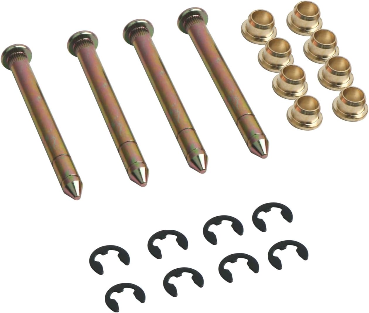 4 Pins 2 Door Door Hinge Pins Bushings Kit | for Ford F150 F250 F350 Bronco F100 Door Hinge Roller Pin