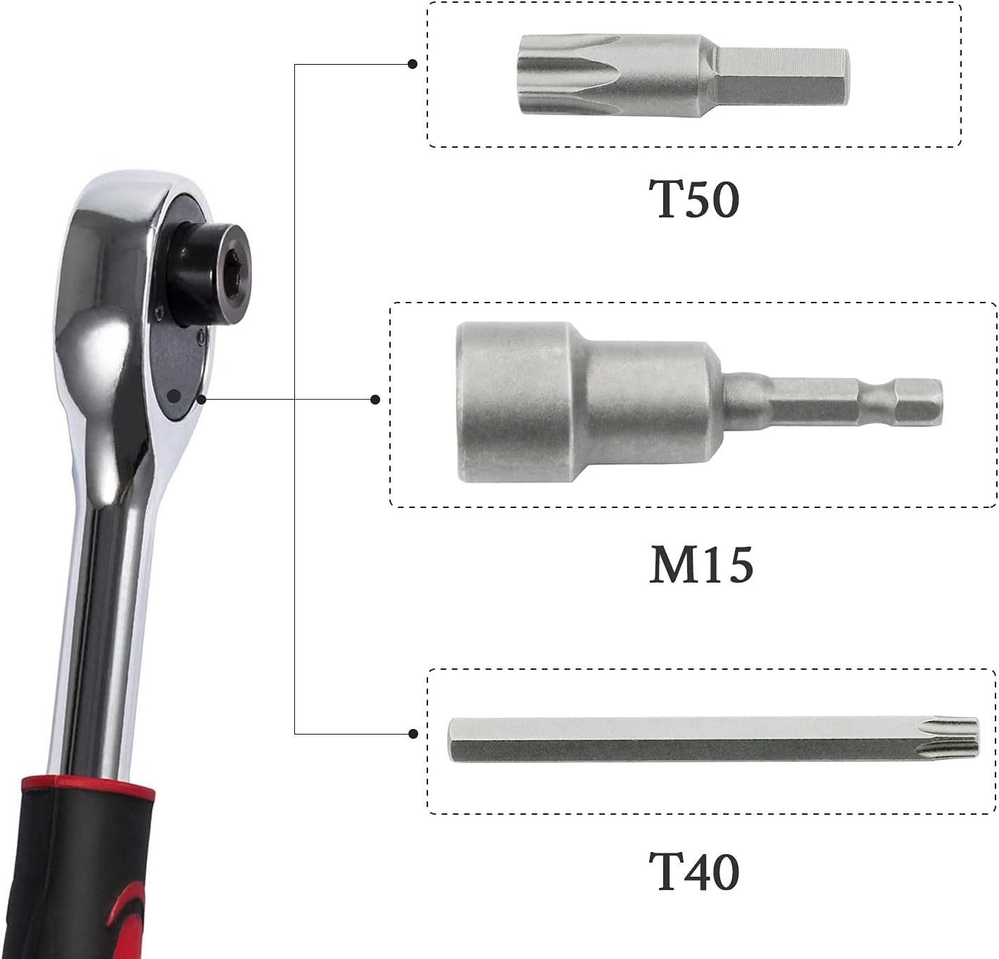 Hard Top Door Removal Torx Set Tool Kit Replace 68361574AB 82214166AB Compatible with 2007-2021 Jeep Wrangler JL JK 2-4 Doors-Red