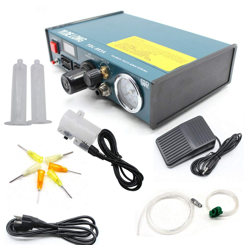 YDL-983A - Dispensador de pegamento digital (220 V, para aparatos electrónicos, aspecto aeronáutico)