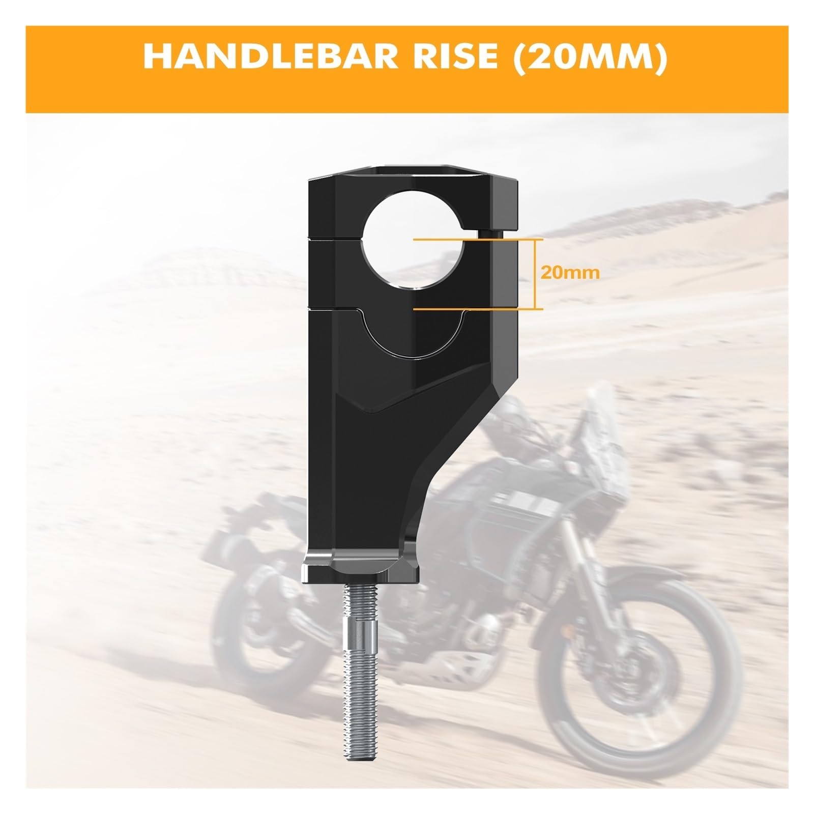 Riser per moto Accessori Moto Ricambi Riser Manubrio Da 20 Mm Per Tenere 700 /XTZ700 2019-2024 Rally Edition 20-24 World Raid 2022