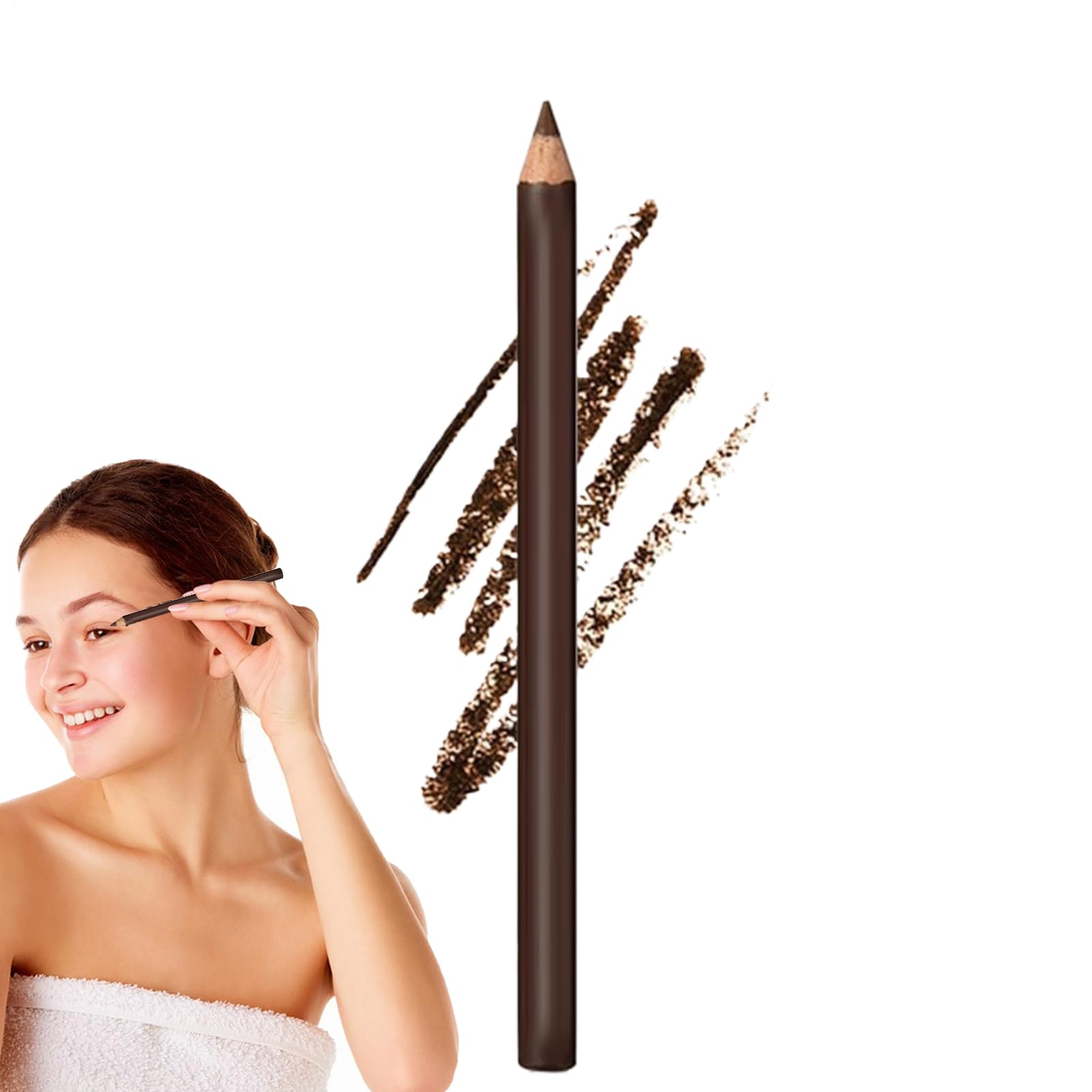 Double Ended Eye Liner - Sharpenable Pencil Cosmetic Tool Long Lasting Makeup Accessory Pen Kit Home School Outdoor