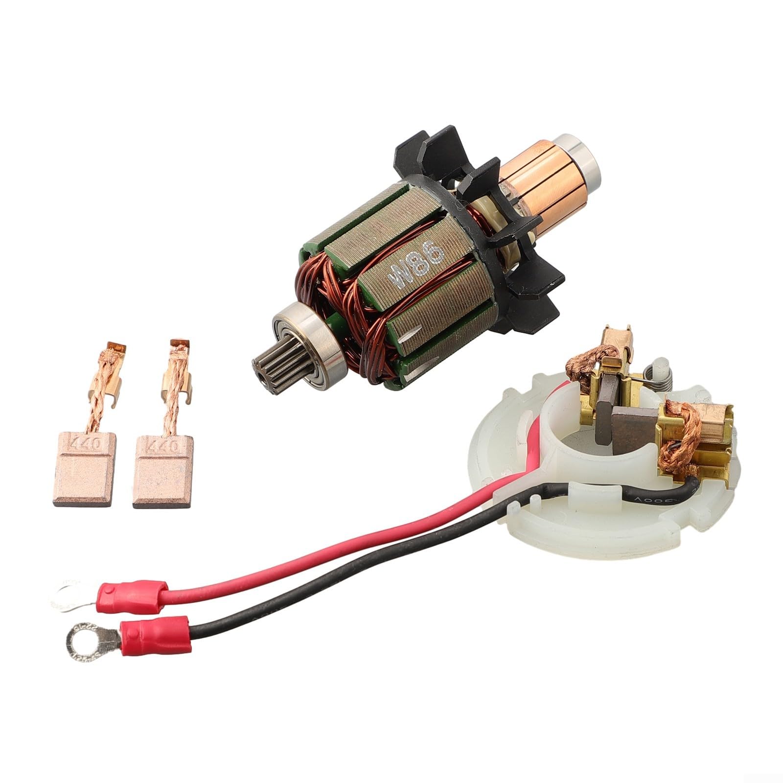 Premium Armature Support et brosse de charbon pour DHP456 BHP456 BDF DDF456 Modèles compatibles