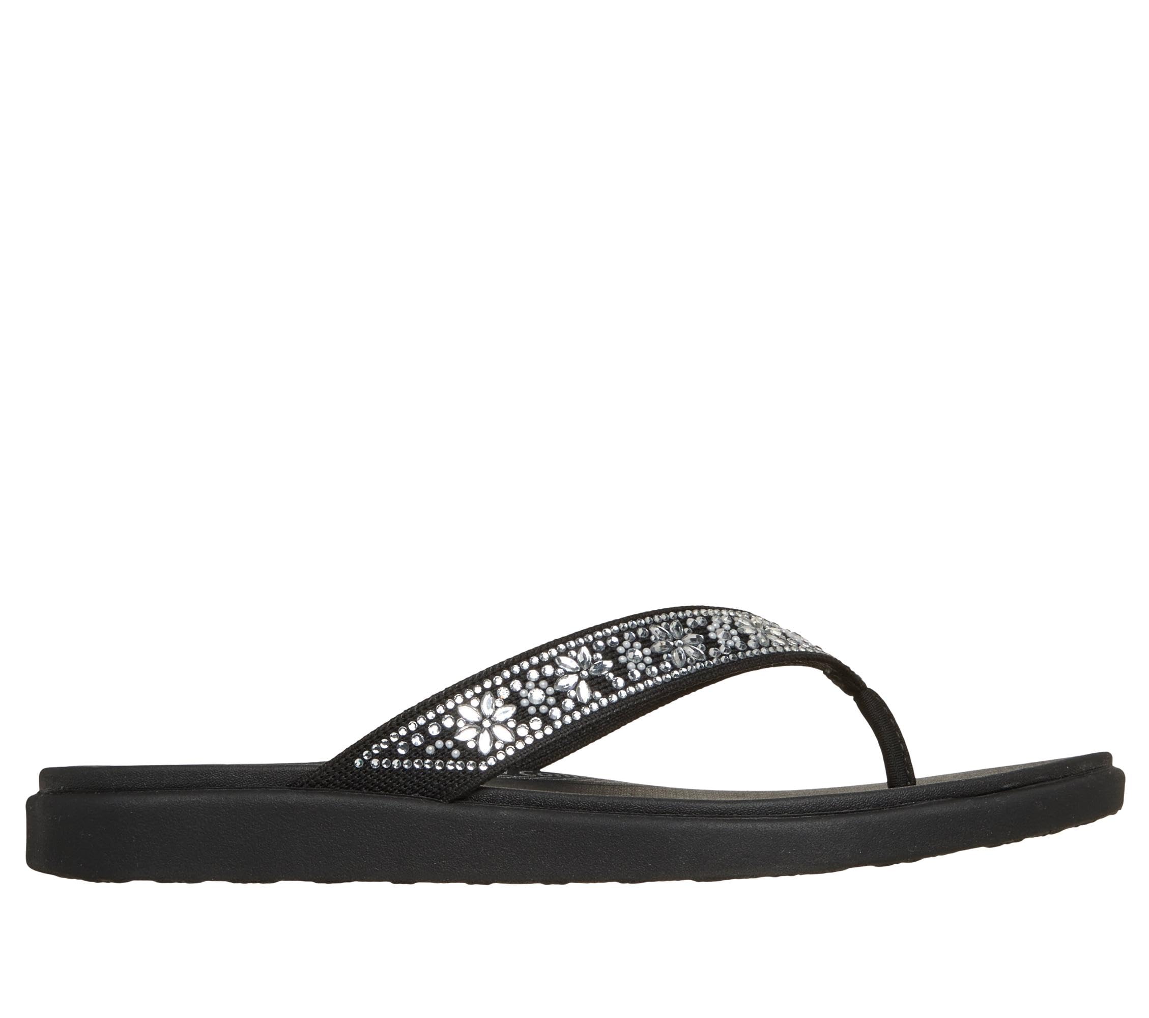 Skechers Meditation Luxe - Floral Rhinestone Sandali bassiDonna