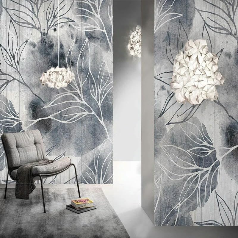 Papier peint mural personnalisé panoramique fleurs 3D style européen salon