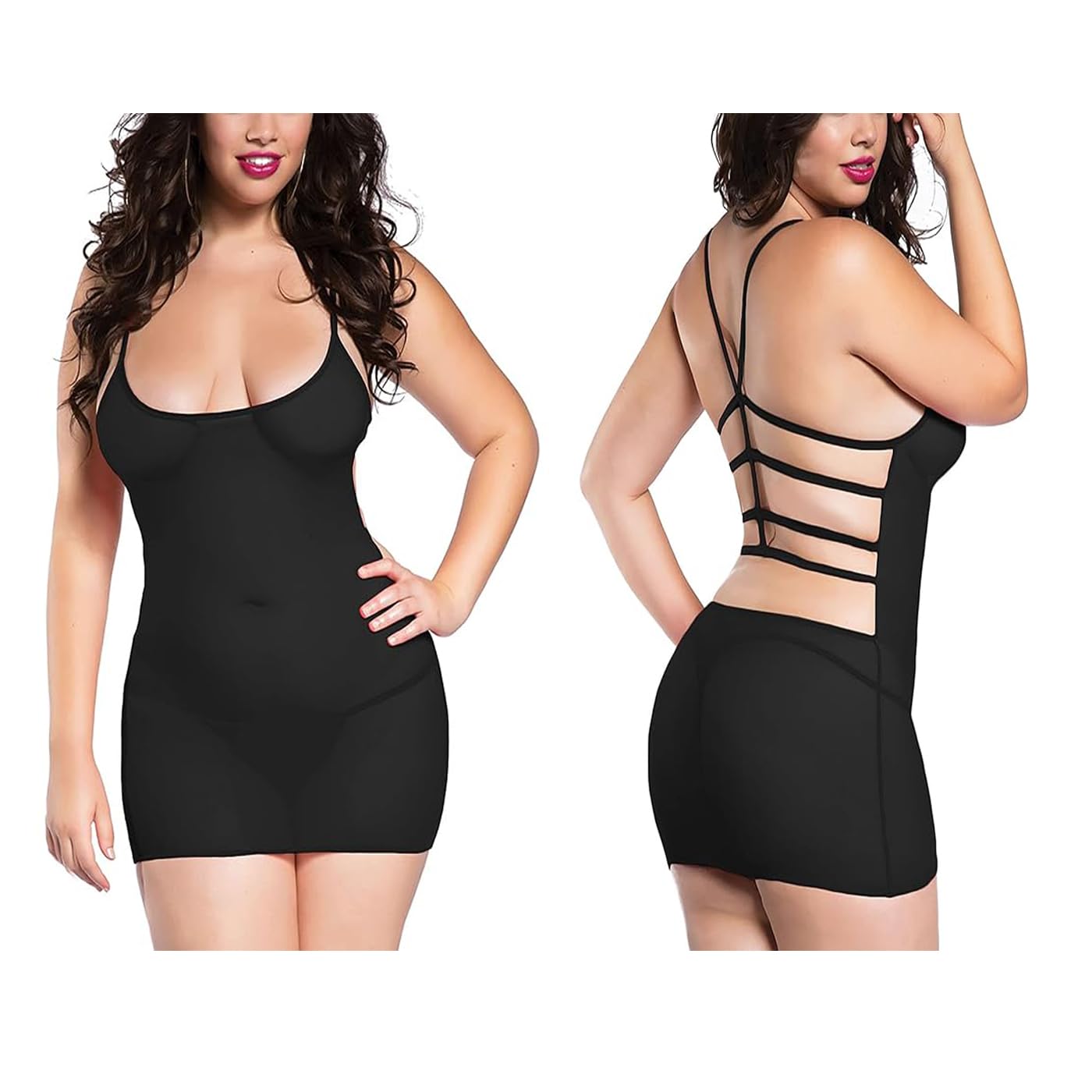 galsmaky Trendy hot Lycra solid above knee Babydoll Night Dress| Anniversary & Wedding Babydoll Night dress fit size(28 to 36) Inch-picture-10