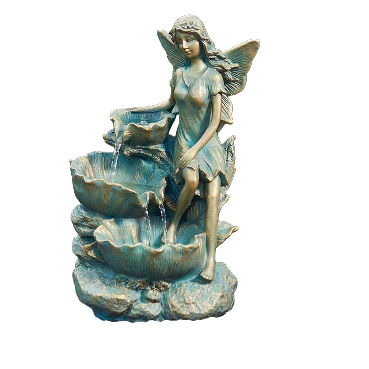 Garden Greatness Fairy Falls Solar Water Feature - Bronze - 1 Pack