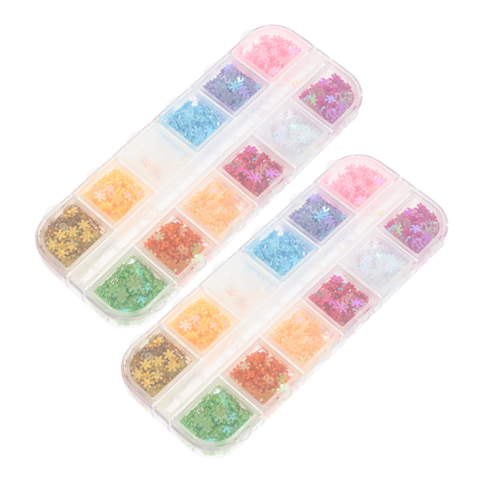 Healeved 3 Set Di Unghie Per Manicure Paillettes Glitter 12 Colori Decorazioni Per Manicure Scintillanti Sottili Facili Da Usare 2 Scatole*3