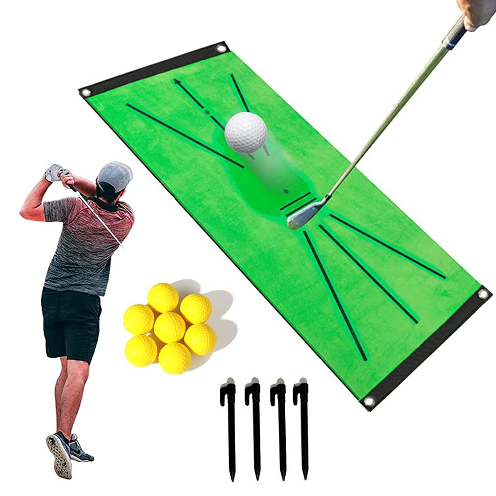 Tapis D'entraînement Pour Swing De Golf - 2 Pédales En Caoutchouc Pour Améliorer Stabilité Et équilibre